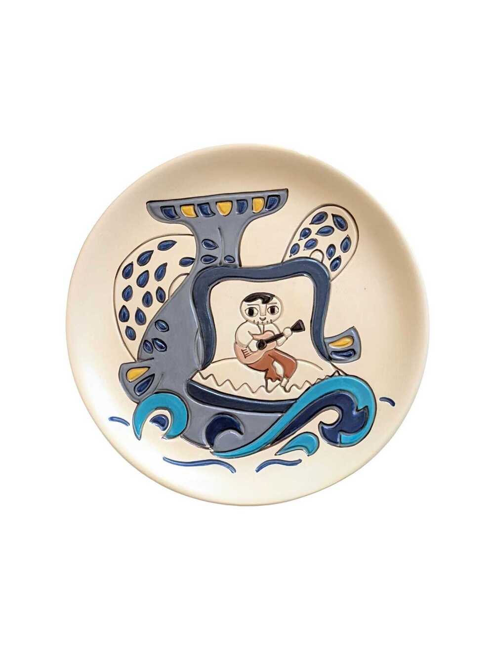 Vintage Jesco El Salvador Hand-Painted Folk Art Plate